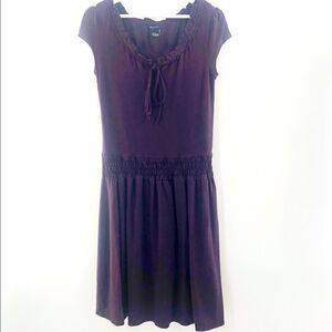 BCBGMaxAzria plum purple knit midi dress